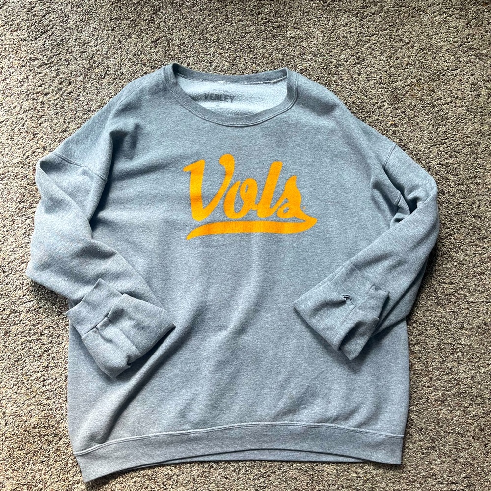Venley Tennessee Vols Sweatshirt Mens Medium Gray Long